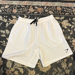 Men’s White Gymshark Shorts